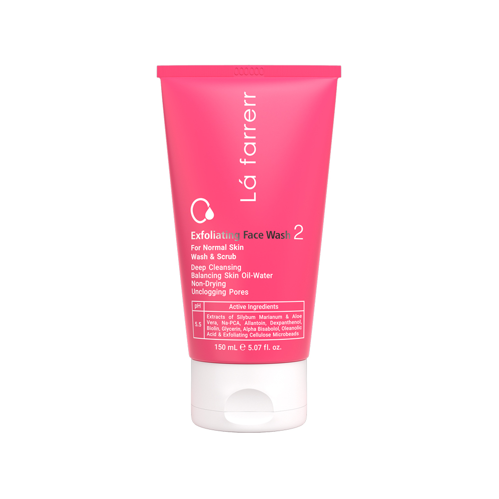 تصویر ژل شستشوی حاوی اسکراب لافارر مناسب پوست معمولی کد 2 حجم 150 میل